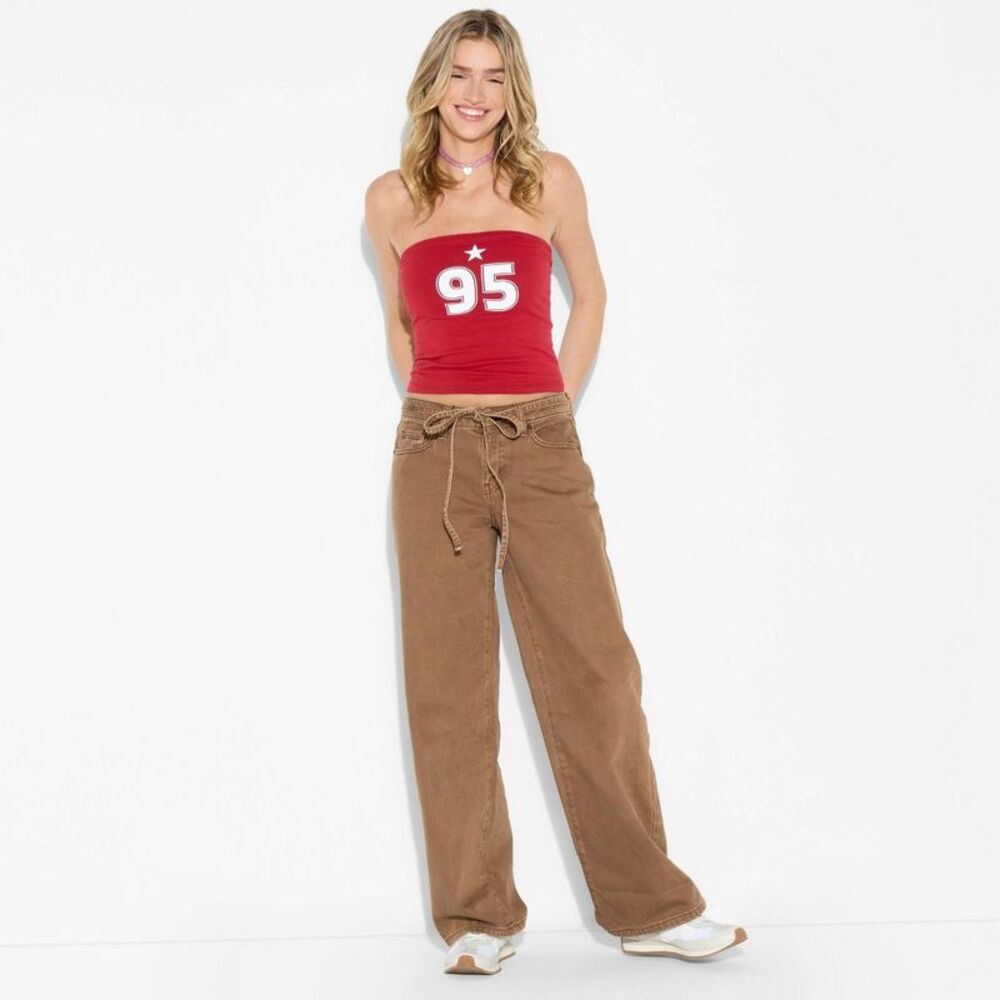 wild fable Wide Leg Pants in Brown